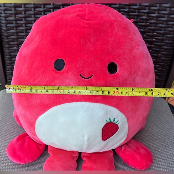 EUC VTG/RARE Squishmallows Veronica, the Octopus with HTF Red Strawberry Patch - Picture 3 of 13